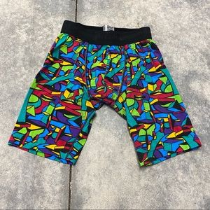 Lee wright Colorful graphic patchwork abstract M